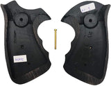 handicraftgrips NSW72## New Smith & Wesson S&W N Frame Square Butt Grips Laser Logo Engraved Silver Medallions Finger Groove African Black Wood Handmade Handcraft Birthday New Year