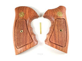 New Colt Python Grips I/ E I E Frame Checkered Hardwood Wood Handmade Gold Medallions Handcraft Birthday New year Christmas Gift Sport For Men Man #Pyw24