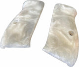 handicraftgrips New Cz75 Cz85 Cz 75/85 Compact Size Grips White Pearl Color Polymer Smooth Resin Handmade #Ccr01