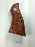 handicraftgrips New Smith & Wesson N Frame Square Butt Grips Checkered Hardwood #Nsw23