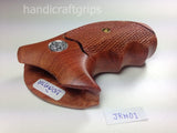 handicraftgrips New Smith & Wesson S&w J Frame Round Butt Bodyguard Grips Checkered Hardwood Handmade #JRW01