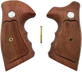 handicraftgrips Krw53## New Smith & Wesson S&W K/L K L Frame Round Butt Grips Hardwood Hard Wood Checkered Open Back Silver Medallions Handmade Handcraft Sport Men Birthday Newyear