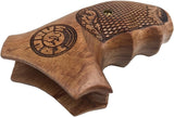 handicraftgrips T2W06## New Taurus Model 85 856 M 85 M85 M856 .38 Special 2" 2 inch Grips Hard Wood Checkered Finger Groove Handmade Handcraft Birthday Gift Fathers Day Sport for Men Man Design