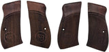 CCW54## New Cz75 Cz85 CZ 75 85 Cz 75/85 CZ P-01 CZ P-06 Compact Size Grips Laser Logo Hard Wood Checkered Handmade Handcraft Beautiful Skull Sport for Men Birthday Gift by Handicratgrips