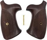 KRW55 ## New Smith & Wesson S&W K/L K L Frame Round Butt Grips Hard Wood Checkered Handmade Model 10 12 13 19 460 500 547 581 586 64 65 66 681 686 Governor Handmade Sport Birthday Gift Handicraftgrips