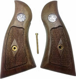 Smith & Wesson K/l Frame Square Butt Revolver Grips Hardwood Checkered Handmade #Ksw24