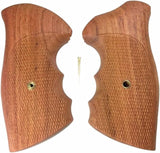 handicraftgrips New Ruger GP100 Super Redhawk Grips Checkered Hardwood Hard Wood Finger Groove Handmade Birthday Newyear Sport for Men for him Special Design Handcraft GPW18