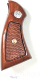 New Smith & Wesson K/L S&W K L Frame Square Butt Revolver Grips Hardwood Hard Wood Finger Groove Smooth Handmade Beautiful Handcraft Special Design Grip Sport for Men Birthday Gift #Ksw47