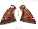 New Smith & Wesson K/L S&W K L Frame Square Butt Revolver Grips Hardwood Hard Wood Finger Groove Smooth Handmade Beautiful Handcraft Special Design Grip Sport for Men Birthday Gift #Ksw47