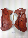 Smith & Wesson K/l Frame Square Butt Revolver Grips Hardwood Checkered Handmade #Ksw27