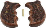 handicraftgrips JRW34## New Smith & Wesson S&W J Frame Round Butt Bodyguard Grips Checkered Engraved Laser Hard Wood Handmade Handcraft Beautiful Gift Skull Newyear Christmas Sport for Men