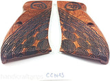 New Cz75 Cz85 CZ 75 85 Grips Cz 75/85 Compact Size Hardwood Wood Checkered Finger groove Handmade CZ P-01 CZ P-06 Beautiful Laser Lazer Skull Handcraft Sport for Men Birthday Gift #Ccw45