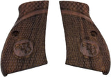 CCW54## New Cz75 Cz85 CZ 75 85 Cz 75/85 CZ P-01 CZ P-06 Compact Size Grips Laser Logo Hard Wood Checkered Handmade Handcraft Beautiful Skull Sport for Men Birthday Gift by Handicratgrips