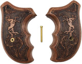 handicraftgrips JRW34## New Smith & Wesson S&W J Frame Round Butt Bodyguard Grips Checkered Engraved Laser Hard Wood Handmade Handcraft Beautiful Gift Skull Newyear Christmas Sport for Men