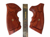 New Smith & Wesson S&w N Frame Square Butt Grips Checkered Hardwood Handmade