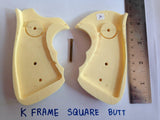 Resin Polyester Handmade K Frame Square Butt Grips S&w Tauras Spring Field Kimber Colt