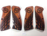 New grips Cz75 Cz85 CZ SP-01 CZ 75B 75BD CZ75B 75 B grips Lazer Full Size Hard wood Hardwood Checkered Handmade Birthday Gift Sport for Men #Cfw13