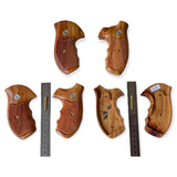 handicraftgrips NRW16## New Smith & Wesson S&W N Frame Round Butt Grips 22 25 29 325 327 329 520 610 625 627 629 Hard Wood Handmade Engraved Checkered Finger Groove Handcraft Special Birthday Gift
