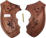 handicraftgrips T2W06## New Taurus Model 85 856 M 85 M85 M856 .38 Special 2" 2 inch Grips Hard Wood Checkered Finger Groove Handmade Handcraft Birthday Gift Fathers Day Sport for Men Man Design