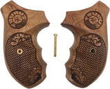 handicraftgrips T2W06## New Taurus Model 85 856 M 85 M85 M856 .38 Special 2" 2 inch Grips Hard Wood Checkered Finger Groove Handmade Handcraft Birthday Gift Fathers Day Sport for Men Man Design