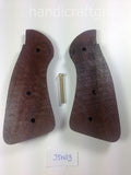 New Smith & Wesson S&w J Frame Square Butt Grips Checkered Hardwood Handmade #JSW05