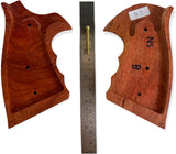 New Smith & Wesson S&W N Frame Square Butt Grips Silver Medallions Checkered Finger Groove Hardwood Hard Wood Handmade Beautiful Sport for Men Birthday Newyear Christmas Gift #Nsw34