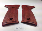 New Beretta Cougar 8000 8045 Full Size Grips FULL SIZE Hardwood Wood Checkered Handmade #BCFW01