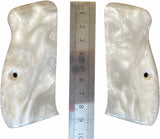 handicraftgrips New Cz75 Cz85 Cz 75/85 Compact Size Grips White Pearl Color Polymer Smooth Resin Handmade #Ccr01