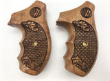 RRW05 ## New Grips Rossi small frame round butt grips R352 R461 R462 six shot in .38 Special or .357 Magnum Grips Checkered Hardwood Hard Wood Handmade Birthday Gift by handicraftgrips