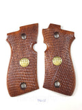 New Beretta 81 and 84 F/fs .380 81F 81FS 84F 84FS Hard Wood Checkered Handmade Handcraft Gift Birthday Christmas Newyear Sport for Men Laser Lazer Skull Special Design Beautiful #B8w15