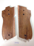 NEW Smith and Wesson S&W Model 39, 52, 439, 539, 639 , 9 Mm, Round Butt Grips Hardwood Wood Smooth Handmade Handcraft Gift Sport for men Gold Medallions #S3W06