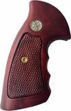 Smith & Wesson K/l Frame Square Butt Revolver Grips Hardwood Finger Groove Smooth Handmade #Ksw08