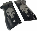 New Taurus Pt92 Pt99 Pt100 Pt101 Decocker PT pt 92 99 100 101 Grips Black Pearl Color Polymer Resin Lazer Skull Handmade Birthday Newyear Sport for Men for him Design Handcraft #Tpr05
