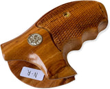 handicraftgrips NRW16## New Smith & Wesson S&W N Frame Round Butt Grips 22 25 29 325 327 329 520 610 625 627 629 Hard Wood Handmade Engraved Checkered Finger Groove Handcraft Special Birthday Gift