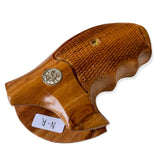 handicraftgrips NRW16## New Smith & Wesson S&W N Frame Round Butt Grips 22 25 29 325 327 329 520 610 625 627 629 Hard Wood Handmade Engraved Checkered Finger Groove Handcraft Special Birthday Gift
