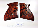 New Taurus Pt92 Pt99 Pt100 Pt101 with Decocker PT pt 92 99 100 101 Hardwood Wood Lazer Grips Grips Handmade Checkered Handmade #Tpw10
