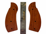 Smith & Wesson K/l Frame Round Butt Grips Hardwood Checkered Handmade #Krw24
