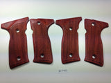 New Beretta Cougar 8000 8045 Full Size Grips FULL SIZE Hardwood Wood Checkered Handmade #BCFW01