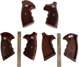 Smith & Wesson K/l Frame Square Butt Revolver Grips Hardwood Finger Groove Checkered Handmade #Ksw01