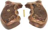 RRW05 ## New Grips Rossi small frame round butt grips R352 R461 R462 six shot in .38 Special or .357 Magnum Grips Checkered Hardwood Hard Wood Handmade Birthday Gift by handicraftgrips