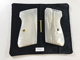 New Walther S&W PPK/S Walther PPK/s Pistol Grips Smooth White Pearl Color Polymer Resin Handmade Handcraft Gift Birthday Newyears Christmas Sport for Men Man by Handicaftgrips #PSR01