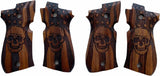 New Beretta 81 and 84 F/fs .380 81F 81FS 84F 84FS Hard Wood Checkered Handmade Handcraft Gift Birthday Christmas Newyear Sport for Men Laser Lazer Skull Special Design Beautiful #B8w09