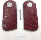 New Colt 1903 1908 Colt 1903 .32 ACP 1908 .38 ACP Pocket Hammerless Grips Silver Medallion Checkered Hardwood Wood Handmade Birthday Gift Sport For Men #C3w06