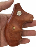 handicraftgrips New Smith & Wesson S&w J Frame Round Butt Bodyguard Grips Smooth Hardwood Handmade #JRW04