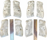 handicraftgrips New Cz75 Cz85 Cz 75/85 Compact Size Grips White Pearl Color Polymer Smooth Resin Handmade #Ccr01