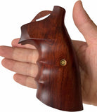 handicraftgrips New Smith & Wesson S&w N Frame Round Butt Grips Open Back Smooth Hardwood Handmade #NRW02