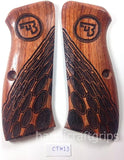 New grips Cz75 Cz85 CZ SP-01 CZ 75B 75BD CZ75B 75 B grips Lazer Full Size Hard wood Hardwood Checkered Handmade Birthday Gift Sport for Men #Cfw13