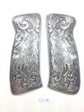 handicraftgrips New Grips Cz75 Cz85 CZ SP-01 CZ 75B 75BD CZ75B 75 B Grips Full Size Aluminum Hand Engraved Handmade Birthday Gift Sport for Men #CFL08