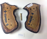 New Smith & Wesson S&w J Frame Round Butt Bodyguard Grips Smooth Mother of Pearl Inlay Hardwood Handmade #JRM02