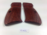handicraftgrips New Cz75 Cz85 Grips Cz 75/85 Compact Size Hardwood Checkered Handmade #Ccw01